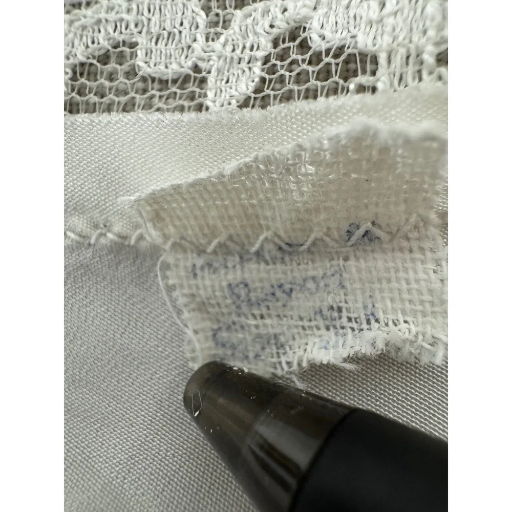 Vintage Lace Top Slip Dress Blue Bow Medium - See Measurements - Picture 5 of 7